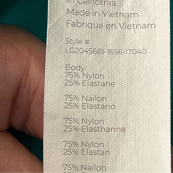 Fabletics Motion 365 Aqua High-waisted Full-Length Leggings w/Pockets Sz M - Picture 15 of 16